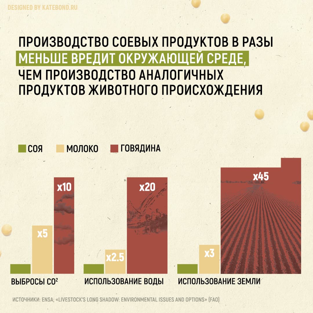 Инфографика: что вы могли не знать о сое