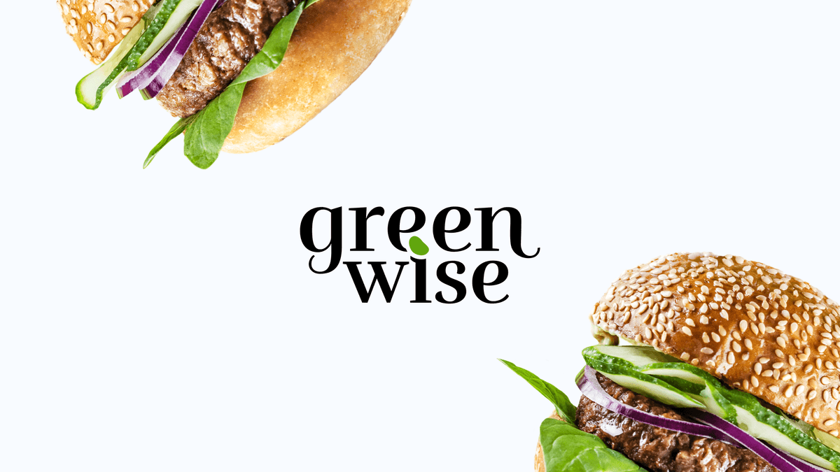 Website for the Greenwise vegan food brand