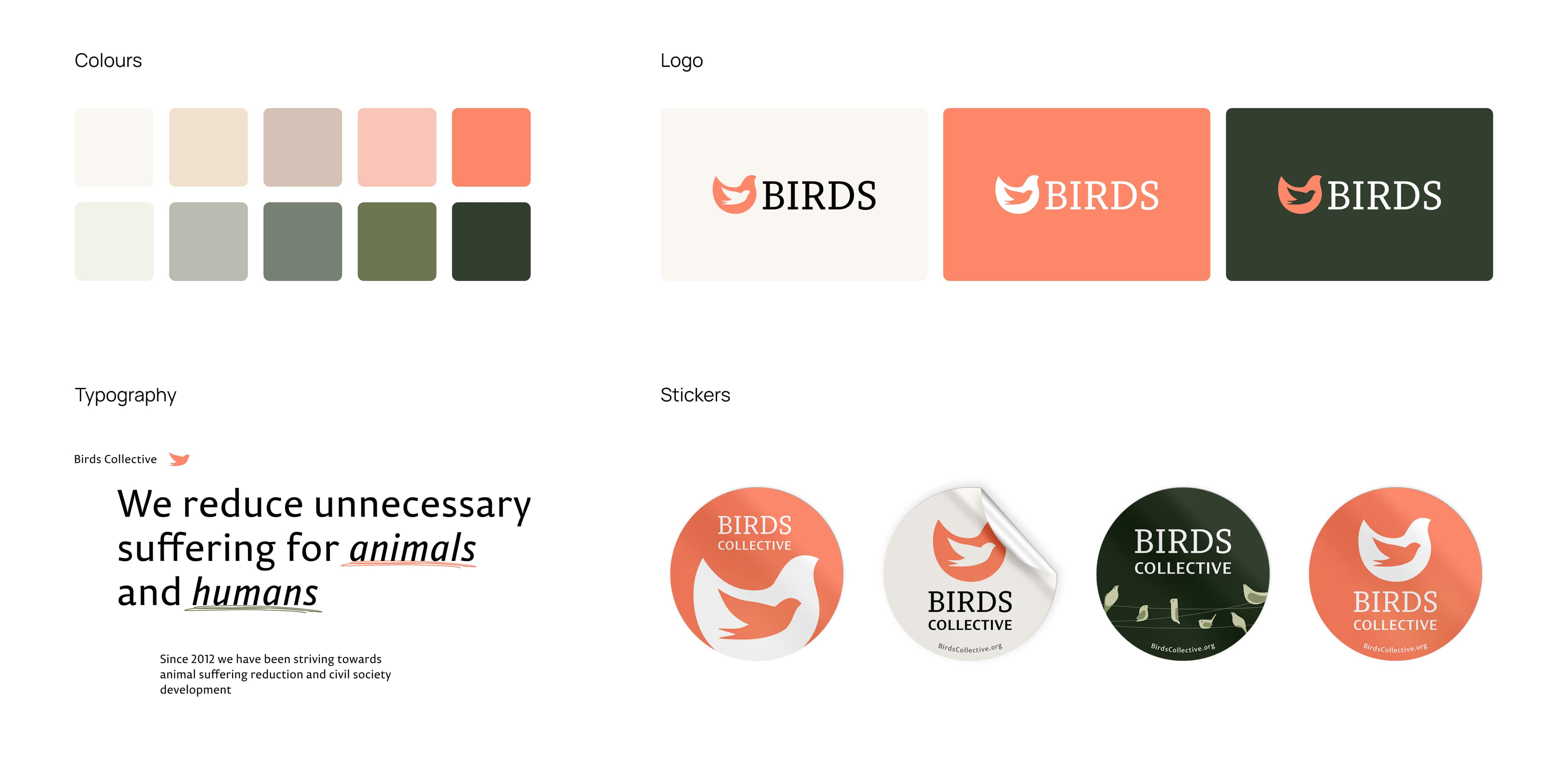 Birds Collective logo design