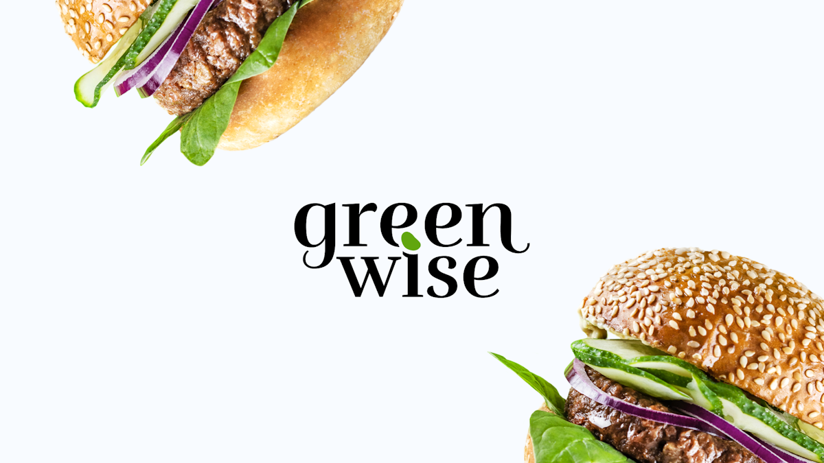 Website for the Greenwise vegan food brand