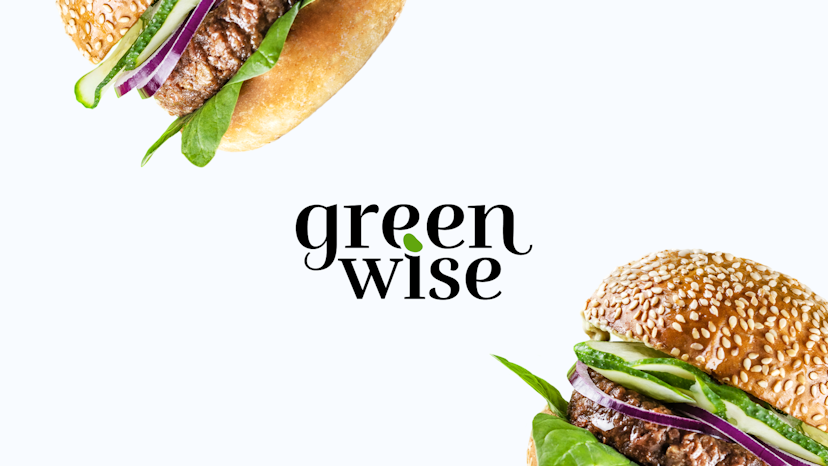 Website for the Greenwise vegan food brand